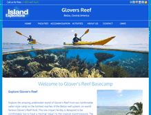 Tablet Screenshot of gloversreef.com